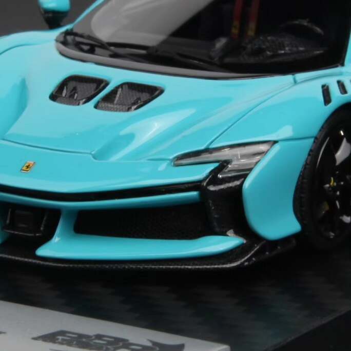 [Orphan] BBR Ferrari Italy Version 1/43 SF90 XX Stradale BABY BLUE Car Model