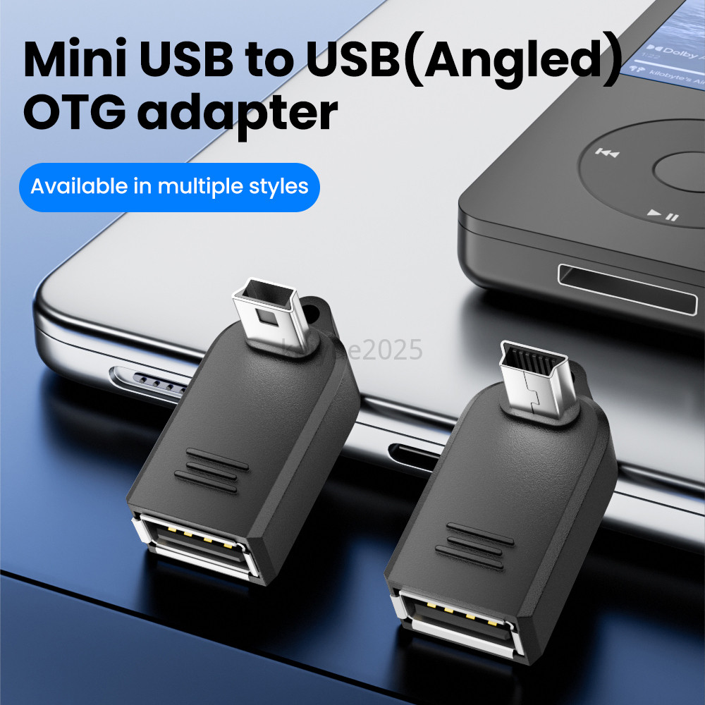 Mini USB To USB OTG อะแดปเตอร์ USB 2.0 480 Mbps Transfer Rate พอร์ต Mini หญิงสําหรับโทรศัพท์มือถือแท็บเล็ตรถ