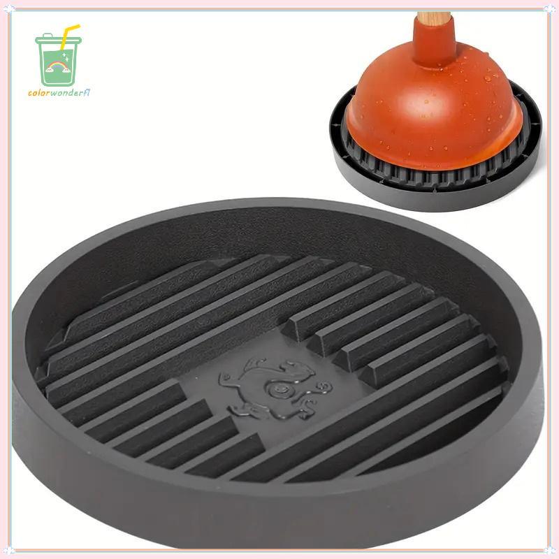 [สี] ห้องน้ํา Plunger ผู้ถือ Generic Plunger ถาด Plunger ผู้ถือจับหยดทําความสะอาดง่าย Plunger Drying