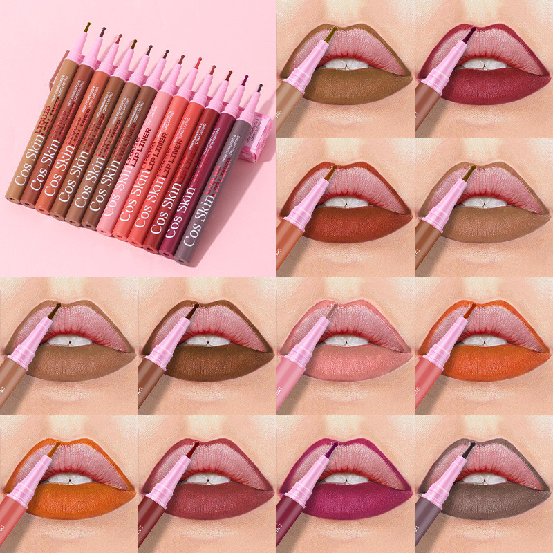 CosSkin Natural Soft Mist 3D Lip Plumper Lip Liner ปากกากันน้ําติดทนนาน Easy-to-Apply Lip แต่งหน้าปากกา