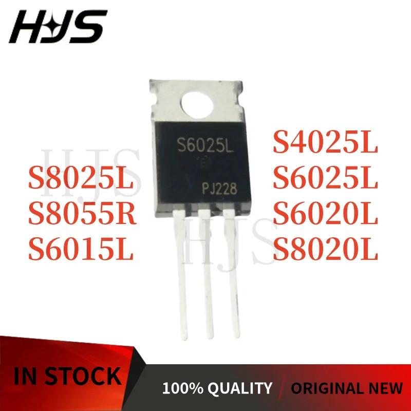 10pcs S6015L S6020L S6025L S4025L S8025L S8020L S8055R TO-220 ชิป IC ในสต็อก High Power Field Effect
