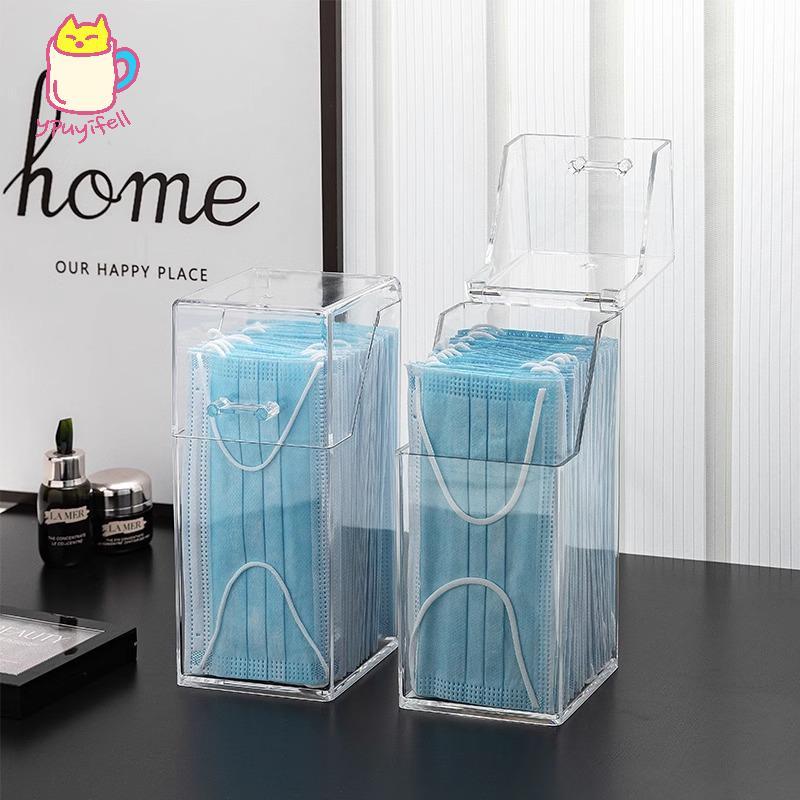 [YPU] 1 diescent Makeup Box With Lid, Dust-proof Mask Box, Makeup Brush Storage Box hamsneck nicen c
