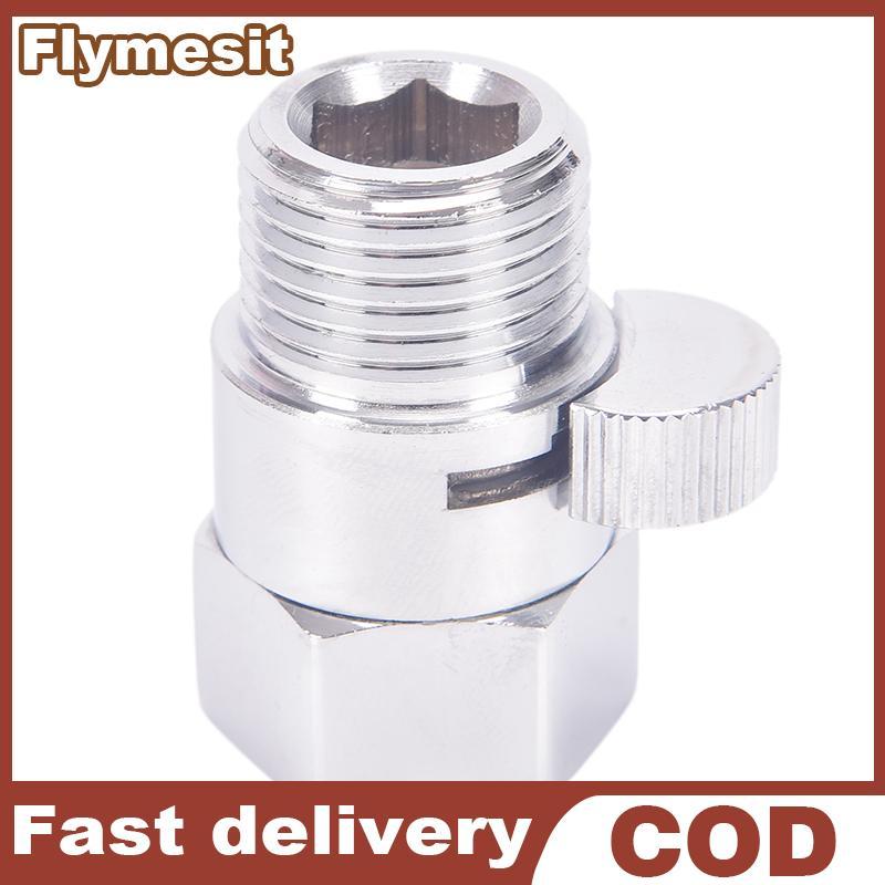 Flymesit ทองเหลืองเต็ม G1/2" Flow Qui Control วาล์วปิด-ปิดหัวฝักบัว Hand Water Saver EN