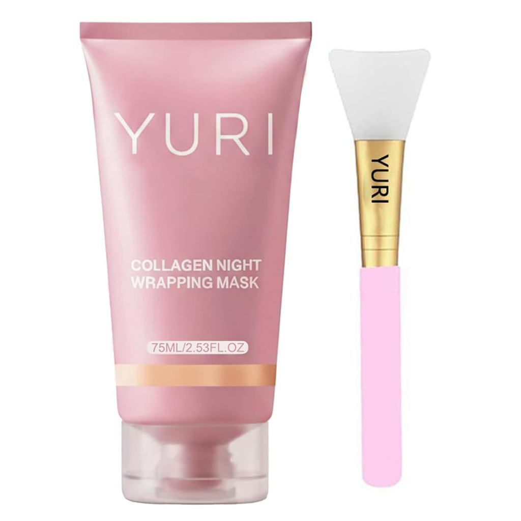YURICollagen Collagen Night Mask, Easy-Tear Collagen Night Mask
