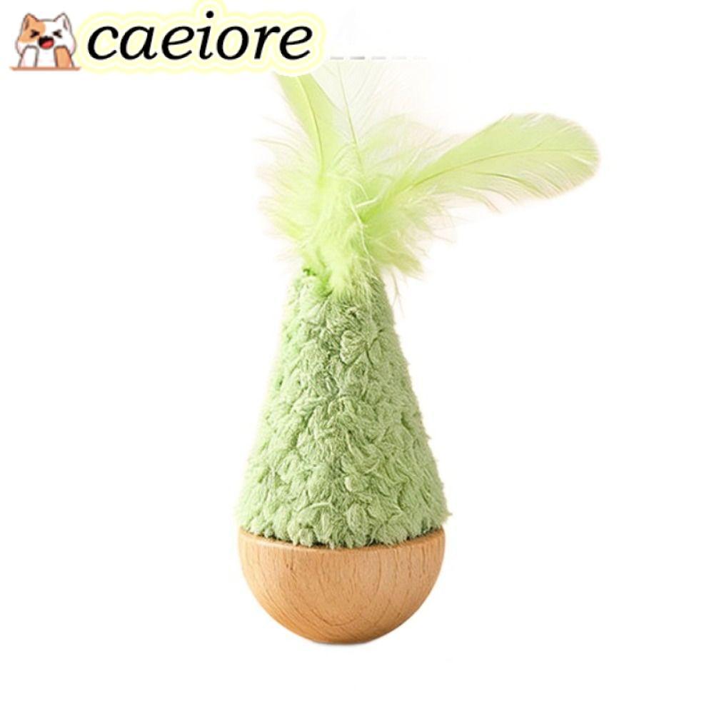 CAEIORE Tumbler Wobbler ของเล่น, Feather Wobbler Design Interactive ของเล่นแมว, Creative Bite-resist