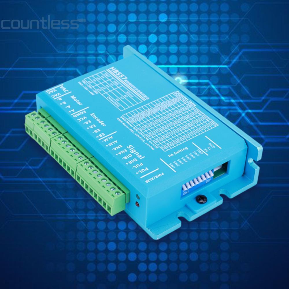 HBS57 Stepper Motor Driver Controller 0-200kHz สําหรับ Nema23/Nema24 Stepper Motor