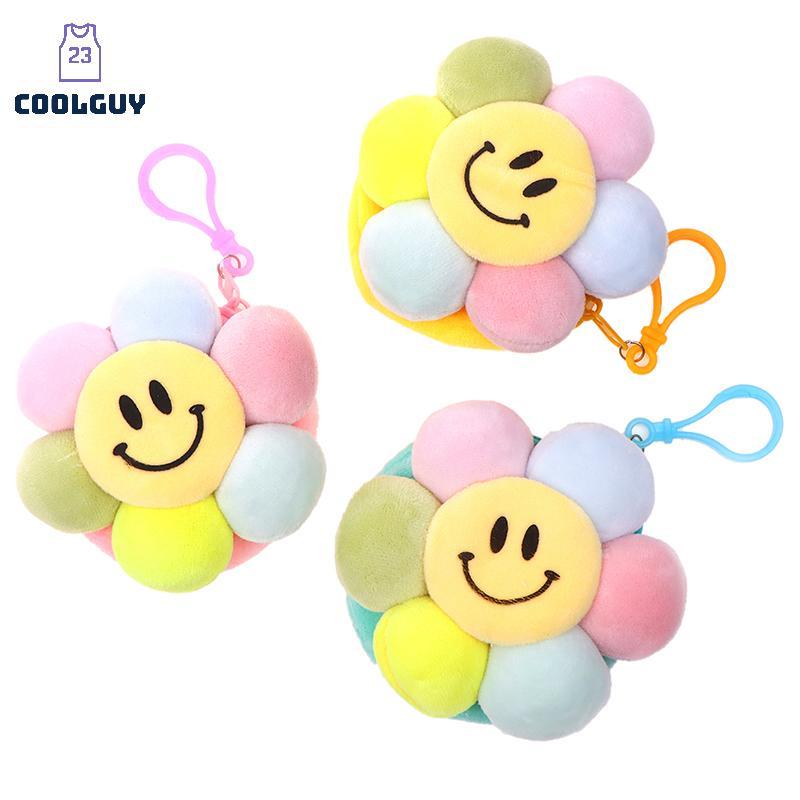 [YLSW] น่ารักดอกทานตะวันตุ๊กตาสีกระเป๋าใส่เหรียญกระเป๋าสตางค์จี้พวงกุญแจกระเป๋าเป้สะพายหลังรถ Charms ตกแต่งกระเป๋าอุปกรณ์เสริม TH - รูปที่ 4