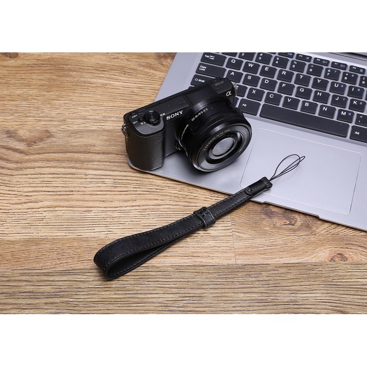 เหมาะสําหรับ Ricoh/Ricoh GR GR II GR2 Canon EOS M3 กล้อง Handmade Cowhide สายรัดข้อมือสร้อยข้อมือ