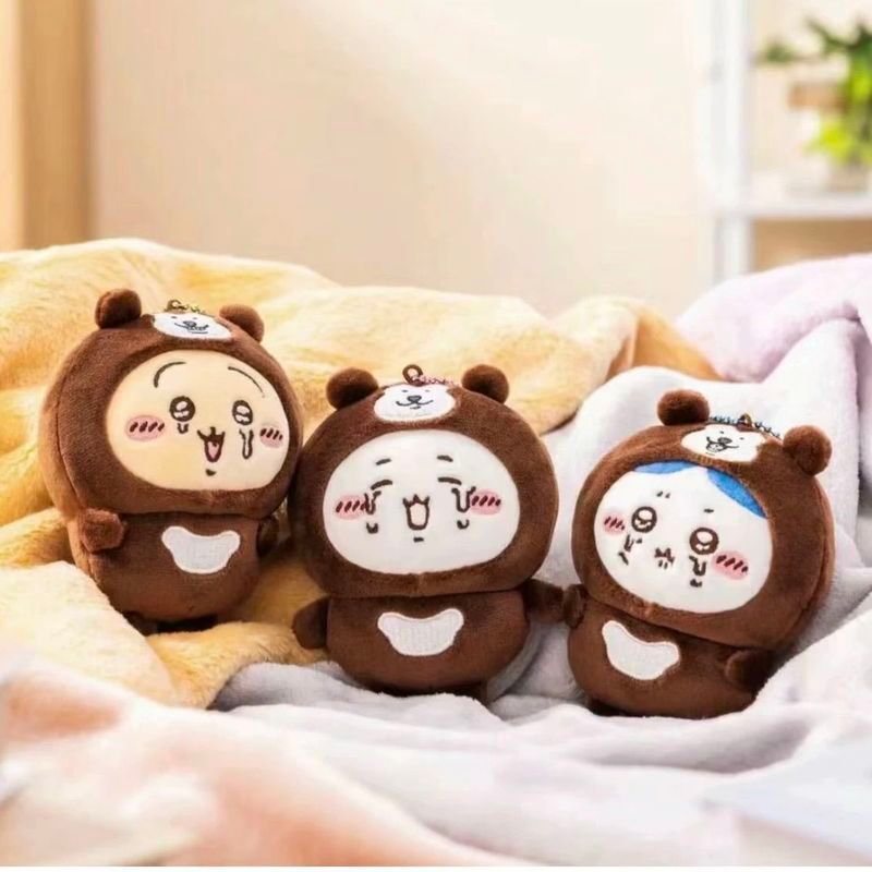 【พร้อมส่ง】chiikawa พวงกุญแจ เคส แท้ ตุ๊กตา พวงกุญแจ จี้ jiikawa Usagi Chiikawa Self-Laughing Bear มา