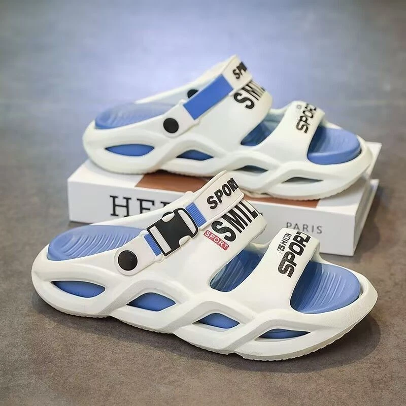 icy.sport 2025 รองเท้าแตะพื้นหนาเทรนด์ฤดูร้อนใหม่สําหรับสวมใส่กลางแจ้งรองเท้าแตะชายหาดพื้นหนาแบบใช้คู่กันลื่น X226