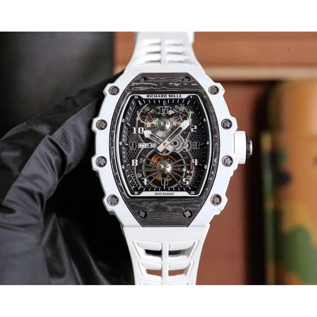 V2 รุ่นอัพเกรด Richard Miller Richard Mille RM21-02 Series อัพเกรดใหม่ 6-Figure Flywheel พร้อมอัตโนม