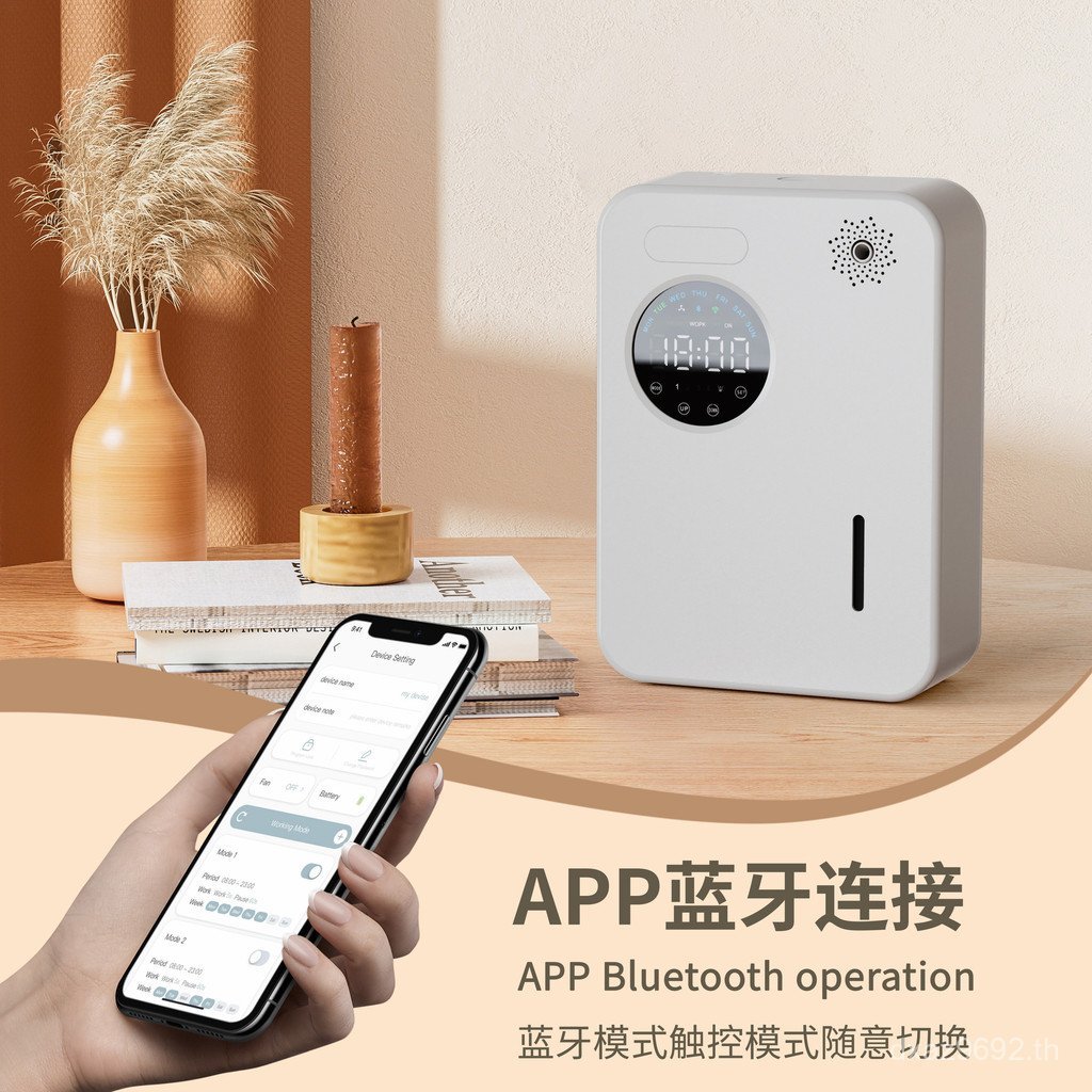 APP อัตโนมัติโรงแรม Diffuser ติดผนังกระจายกลิ่นหอมห้างสรรพสินค้า Diffuser สมาร์ทกระจายกลิ่นหอมน้ํามั