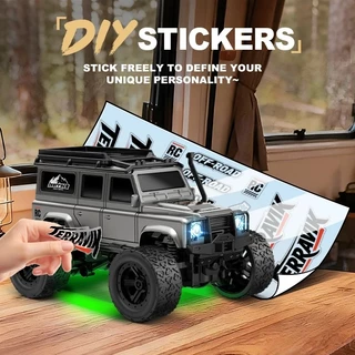 1:64 MINI RCรถปีนเขาพร้อมTrailer Full Scale Off-roadรถ2.4Gรีโมทคอนโทรลรถของเล่นเดสก์ท็อปขนาดเล็กHummer Land Roverรุ่นเด็กของขวัญของเล่น
