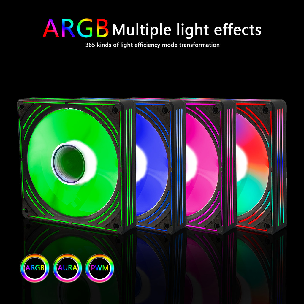 MANMU New Design pc Case Computer Fan 120mm Cooling Chassis Fans Cooling Fan Cooler pc