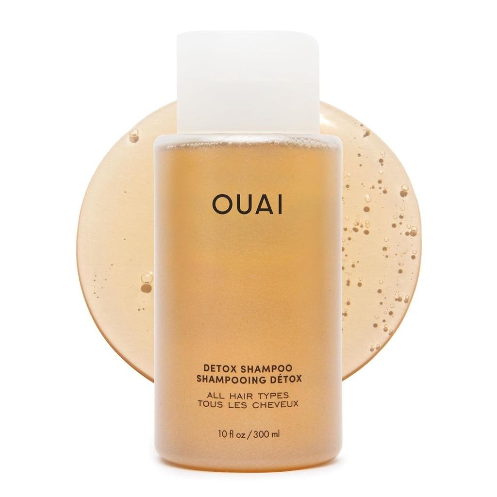 OUAI Detox Shampoo - Clarifying Shampoo for Build Up, Dirt, Oil, ผลิตภัณฑ์และน้ําแข็ง - Apple Cider 