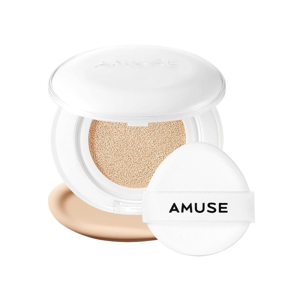 รองพื้นคุชชั่น Amuse SEOUL Ceramic Skin Perfector | ติดทนนาน น้ําหนักเบา กึ่งแมตต์ ไร้ที่ติ ปกปิด แพ