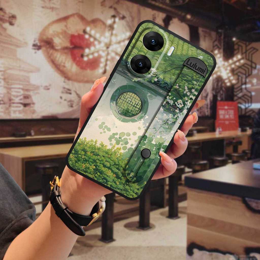 สายรัดข้อมือชายเคสโทรศัพท์สําหรับ VIVO V29E india นุ่มแฟชั่นออกแบบป้องกัน Anti-knock ปกหลัง Kickstan