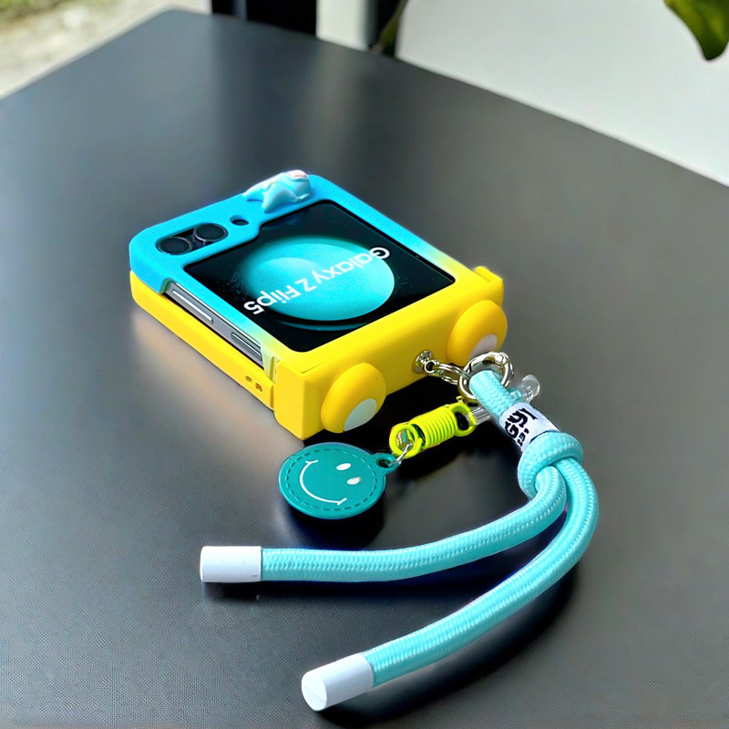 samsung flip5 เคส z flip 5 เคสโทรศัพท์โซ่ vivo น่ารักแบบรวมทุกอย่างของ Samsung