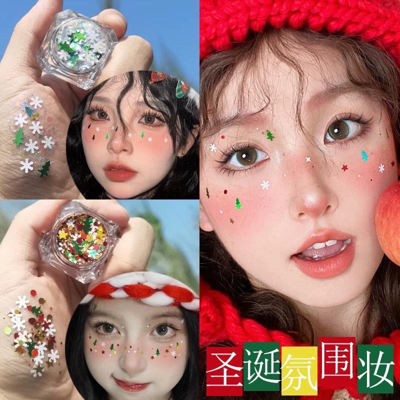 กลิตเตอร์แต่งหน้า 6สี เจลกากเพรช ตกแต่งตา สีสันสดใส