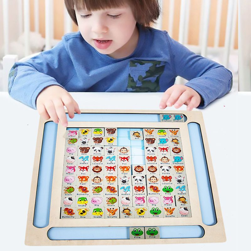 New Product#[2875I'm here12Shipped within hours]Children's Animal Matching Game Desktop Fun Game Thi