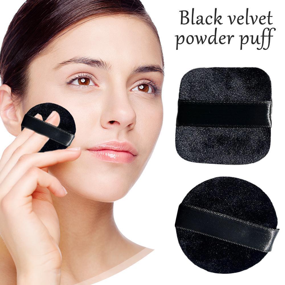 แป้งพัฟผ้าฝ้ายแท้ Velour Puff Makeup Setting Applicator สําหรับแป้งอัดแข็ง/แป้งฝุ่น Y8d1