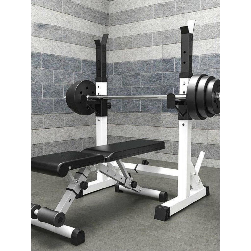 Squat Rack Home Fitness Multifunctional Weightlifting Bed Home Smart Retractable Bench Press Rack Sq