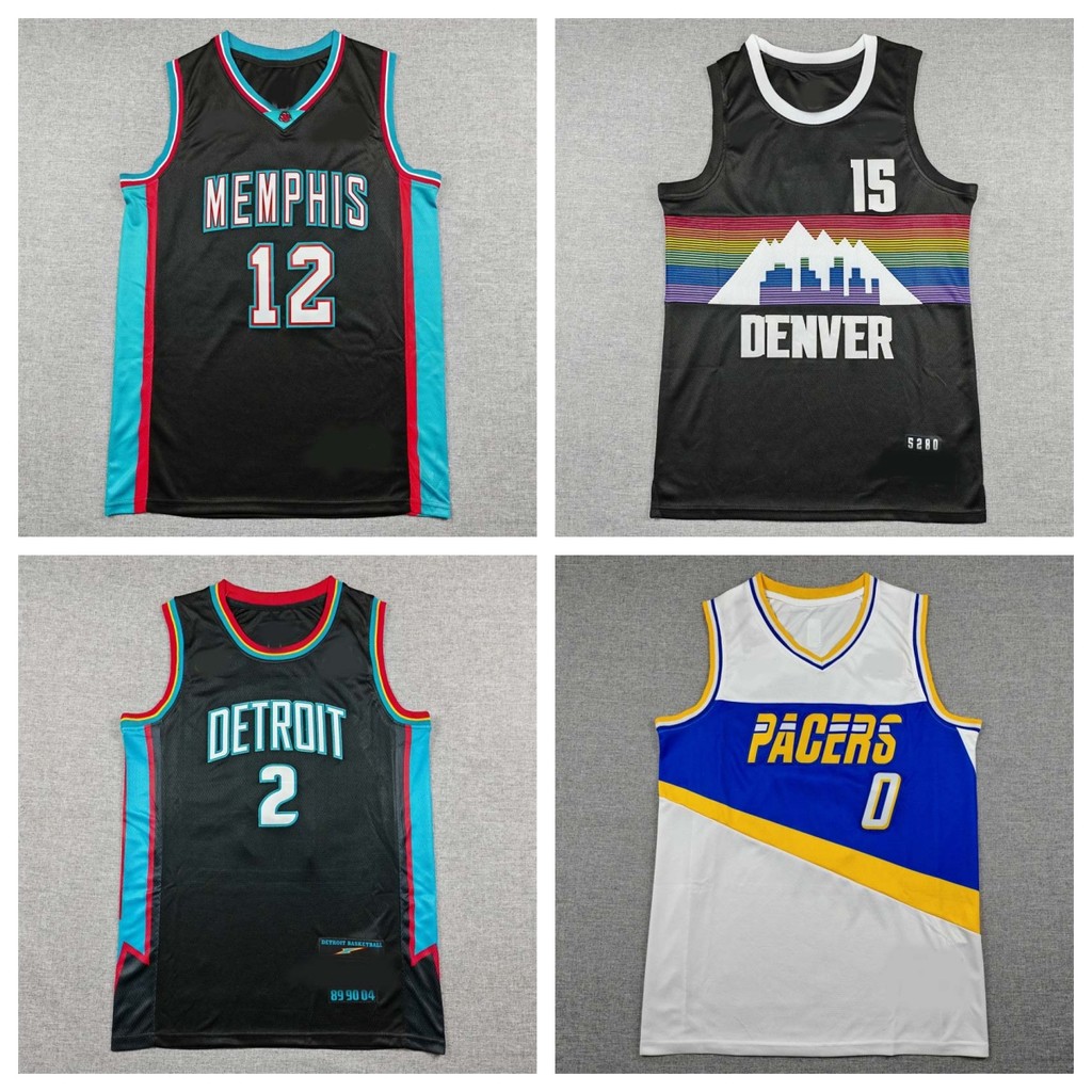 เสื้อบาสเก็ตบอลรุ่นปักพร้อมโลโก้ 2026 Season City Edition Jersey Thunder Timberwolves Rocket Knicks 