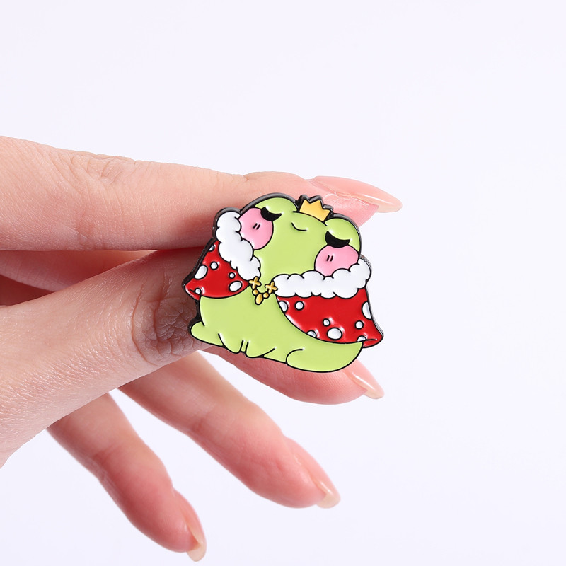 เข็มกลัดลายกบสตรอเบอร์รี่ดีไซน์น่ารัก สำหรับถุงเป้และของตกแต่ง - รูปที่ 5