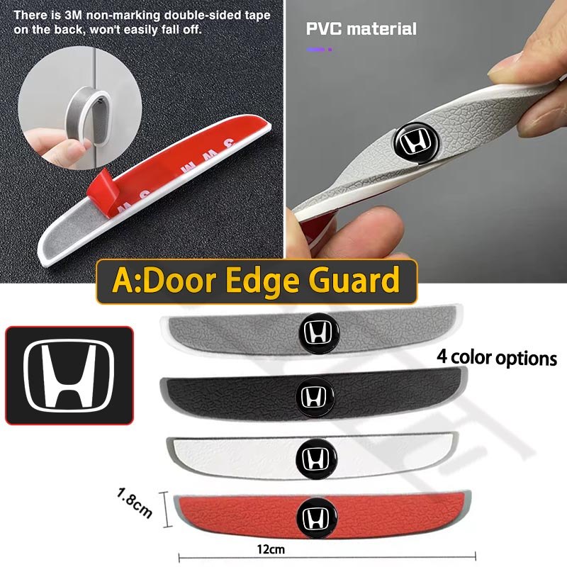 Honda รถประตู Anti-collision Strip ประตูรถมุมกันชนซิลิโคนประตูล็อคฝาครอบโช้คอัพ Pad สําหรับ City Civic HRV BRV CRV WRV Brio Fit Jazz Vezel Mugen - รูปที่ 2