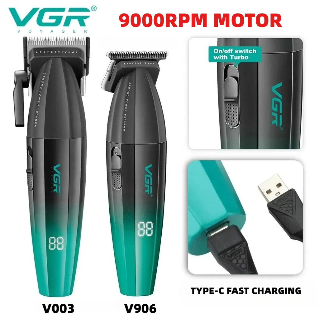 VGR V003 V906 Hair Clipper ผมไร้สาย Trimmer Professional ตัดผมเครื่องไฟฟ้าตัดผม Clipper สําหรับชาย