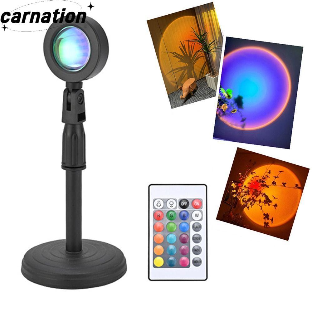 CARNATION LED Sunset Lamp, Dimmable Sunset Projector Lamp, Creative Wall Projection USB Mood Lights 