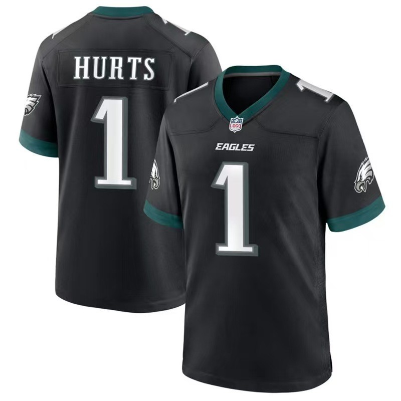 เสื้อฟุตบอลอเมริกัน Philadelphia Eagles Jalen Hurts แบบ midnight green สำหรับผู้ชาย ของจำนวนจำกัด!