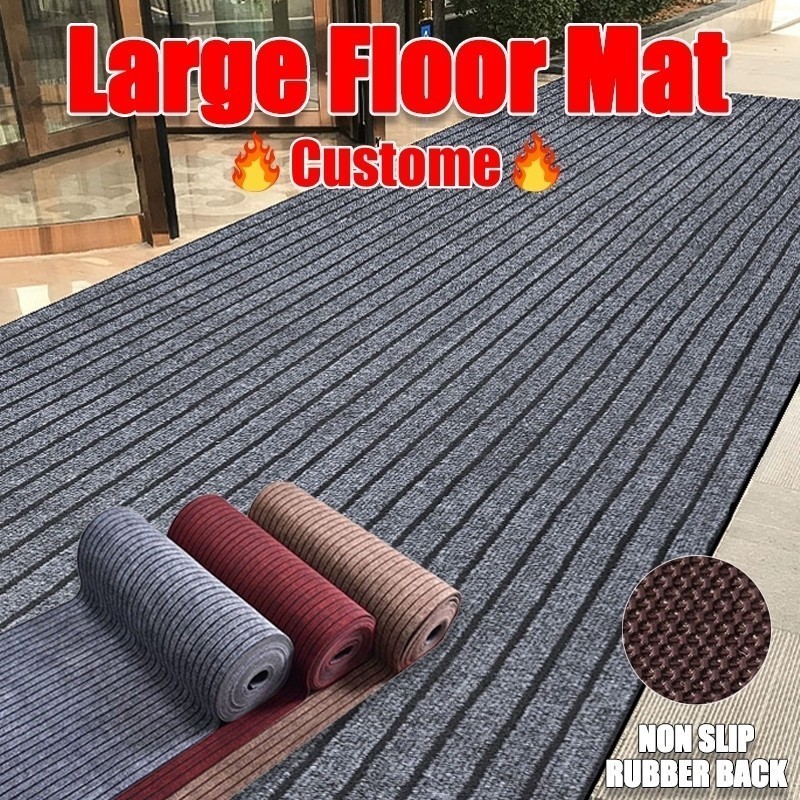 2X20M Thin Door Mat Large Floor Mat Anti Slip Kitchen Mat Entrance Door Mat TPE Anti Slip