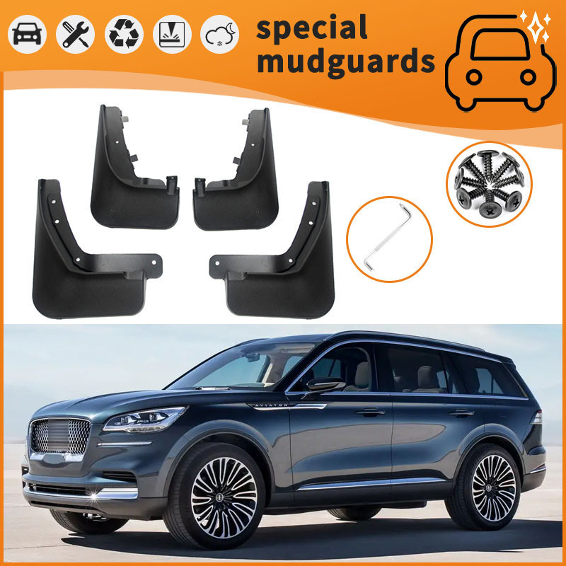 เหมาะสําหรับ 20-21 Lincoln Pilots Aviator Mudguards ยางรถ Splash-Proof Mudguards