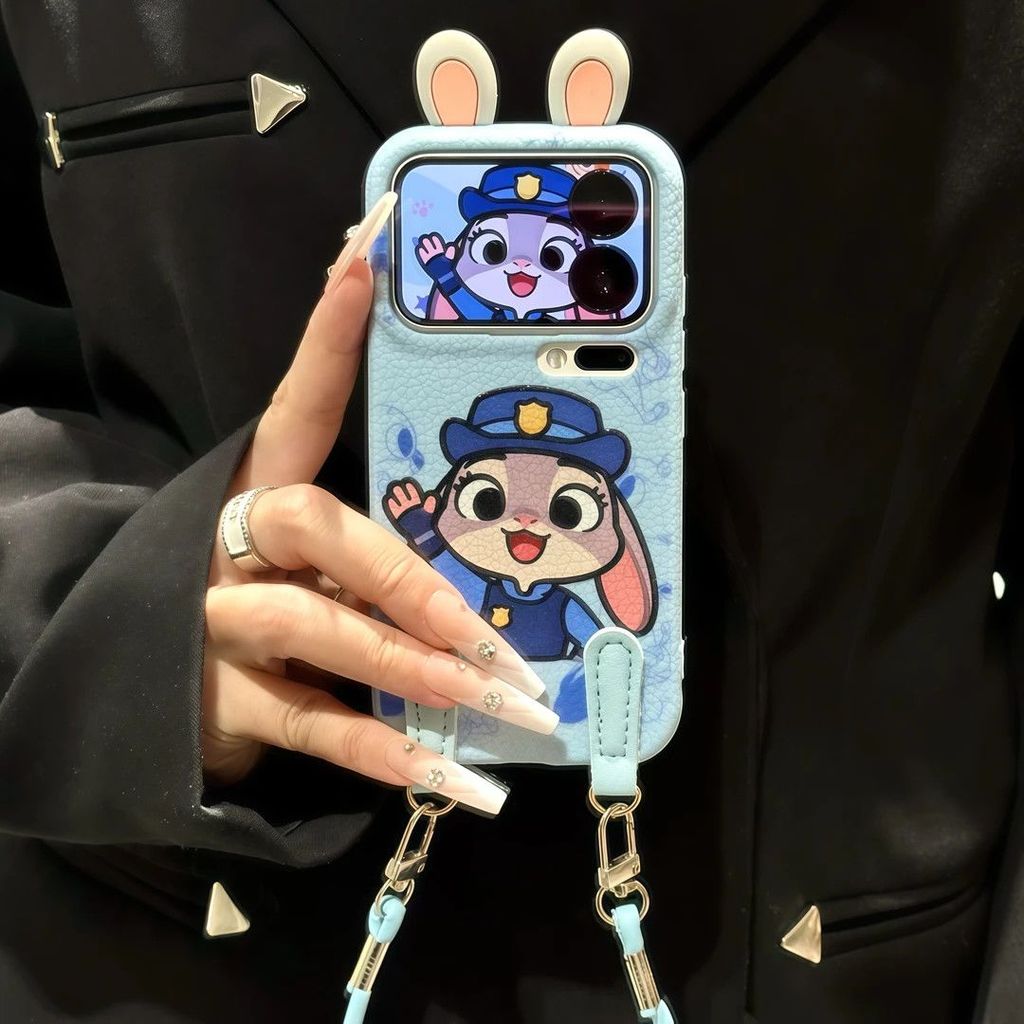 สําหรับ OPPO Find X9 X8 กรณี OPPO Find X9 X8 Pro น่ารัก Judy Nick เคสโทรศัพท์เชือกเส้นเล็ก, เคสกันกระแทกและทนต่อการตกหล่น, สไตล์ผู้หญิงยอดนิยม ราคา ถูกที่สุด ดีลบีเคเค แกลเลอรีภาพที่ 2