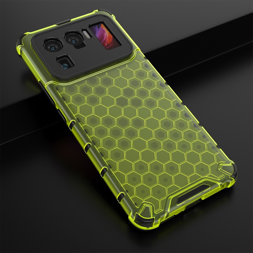 Xiaomi Mi11 Ultra - Mi 11 Ultra Honeycomb Hybrid Clear Armor Case
