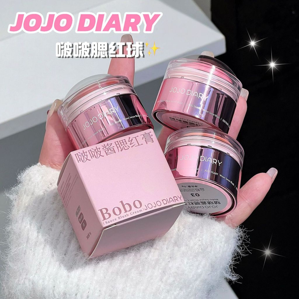 JOJO DIARY DIARY Bo Bo ซอสบลัชครีมใสความอิ่มตัวต่ํา Tender Girl Water Gloss ผิวขยายสี Brightening Mo