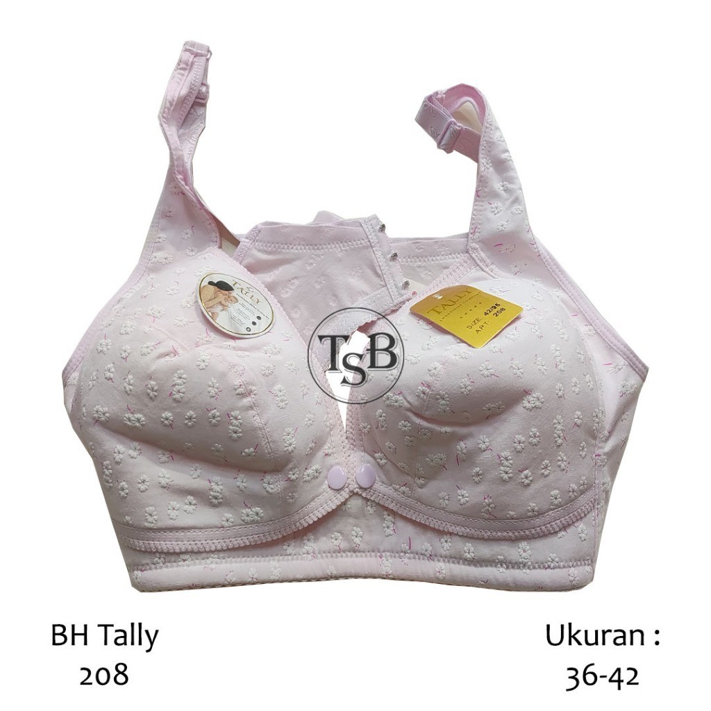 Tally 208 ชุดชั้นในสตรี Tally ชุดชั้นในสตรี Tally Bra Tally Bra Busui Bra ไม่มีฟองน้ํา 36 38 40 42