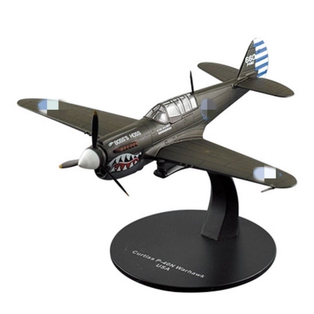DeAGOSTINI Masterpiece เครื่องบิน 1/72 No.21 Flying Tigers P40 สําเร็จรูปโลหะผสมเครื่องประดับแบบคงที