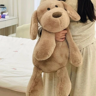 Berma Baby ตุ๊กตาหมา 30/45/55ซม ตุ๊กตาสุนัขสีน้ำตาล น่ารักมาก พร็อบแต่งห้อง ของขวัญวันเกิด