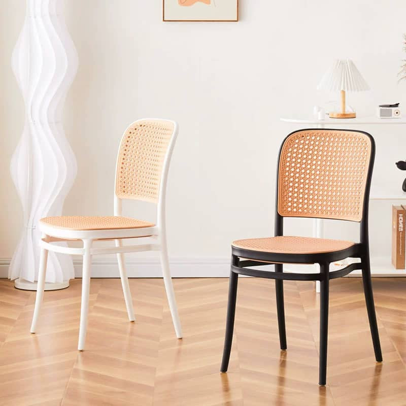 Nordic Rattan Chair Plastic Chair Backrest Chair Kerusi Cafe Stackable Chair PP Chair Restaurant Din