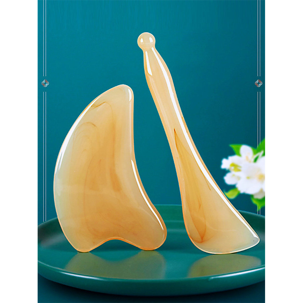 กัวซา fuli กัวซา กระดานโกนหนวดใบหน้าเรซินเครื่องมือความงามหัวรักษาเอ็นติด