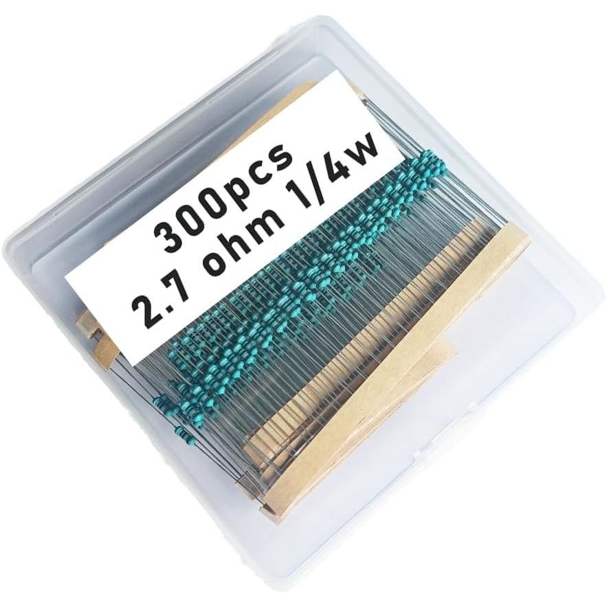 2.7 1/4W, 2.7R1/4W, 2.7 ohm, 2.7 R 1/4W, 2.7Ωresistor, 2.7 ohm resistor, 2.7 ohm Metal resistor, 2.7