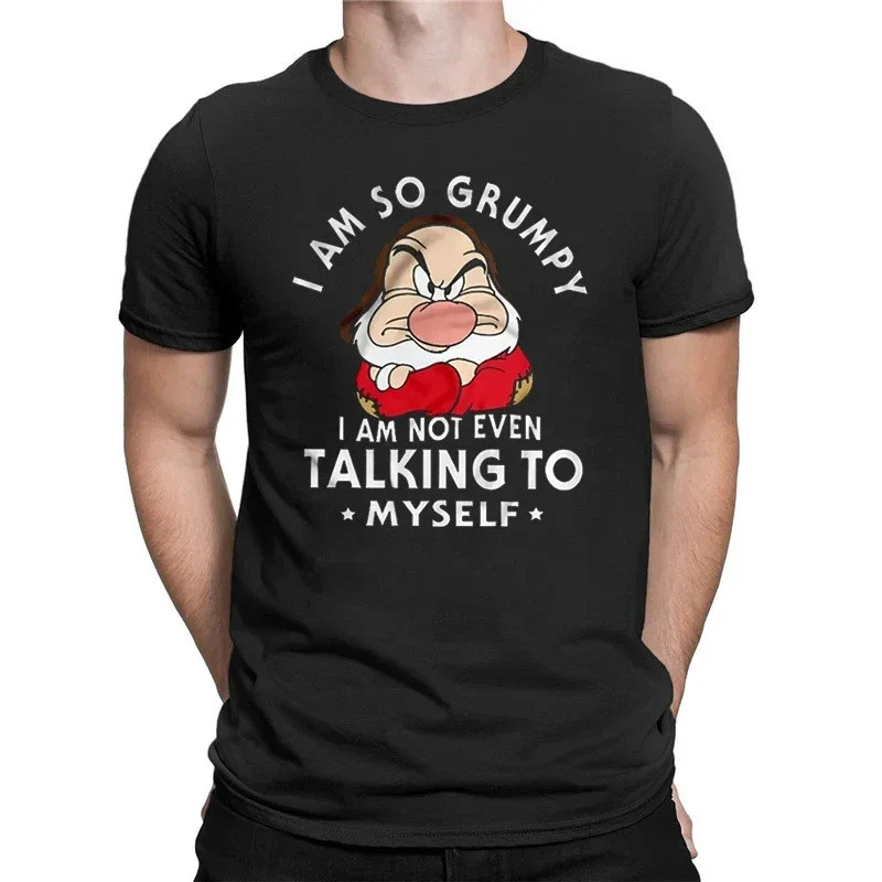 2026时尚 2026Men ตลกแฟชั่น T เสื้อ I Am So Grumpy I Am Not Even Talking To Myself Grumpy Dwarf เสื้อฤด