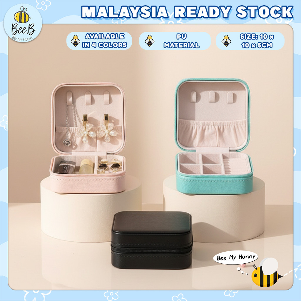 Kotak Perhisan เด็กกล่องเก็บเครื่องประดับคลิปผม Organizer ต่างหูสร้อยคอแหวนซิปกล่องอุปกรณ์เสริมกล่อง