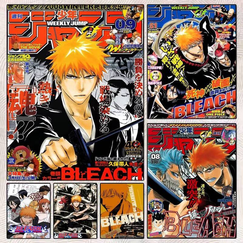 อะนิเมะญี่ปุ่น B-Bleach โปสเตอร์ไม่มีกรอบผ้าใบภาพวาด Wall Art สําหรับ Home Office Dining Spaces