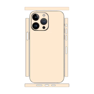 Plain Vivid Color Skin เข้ากันได้กับ iPhone 15 16 17 Pro Max Back Protector พร้อมฟิล์มด้านข้างสติกเกอร์เคลือบ