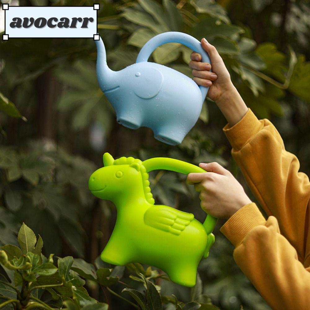 Avocar บัวรดน้ําการ์ตูน, การ์ตูนสัตว์รูปร่างน้ําหนักเบาเด็กรดน้ําสามารถ, สีลูกกวาดทนทานพร้อมที่จับหม้อรดน้ําต้นไม้