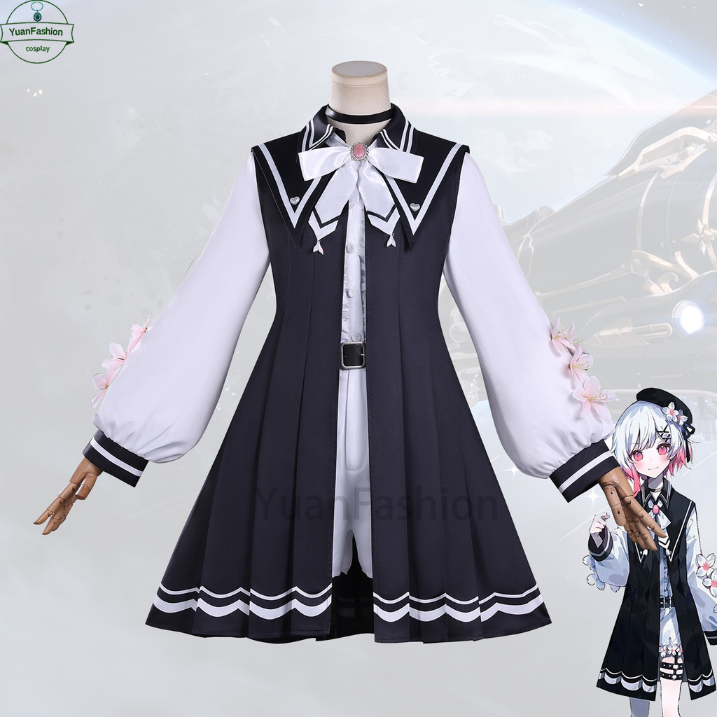 [คลังสินค้าพร้อม]Magical Girl Witch Trial คอสเพลย์ Sakuraba Ema คอสเพลย์ 2D อะนิเมะตัวละครเครื่องแต่