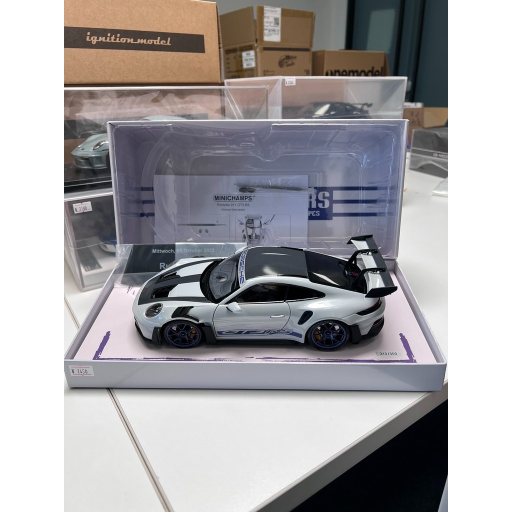 Mini Cut ของแท้ 1/18 Porsche 911 GT3 RS 1/18 Porsche Alloy Model 911 GT3 RS New Taipei Circle Speed 